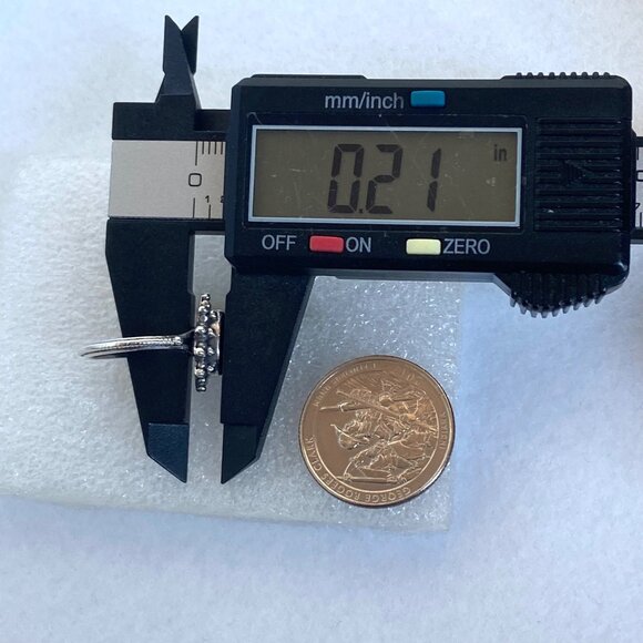 Sterling Silver 925 Bezel Set Marquise Amethyst Solitaire Ring Sz 5 - Picture 16 of 16